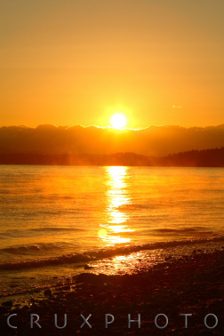 Lake Champlain Sunrise.  Copyright Nate Young Crux Photo.
