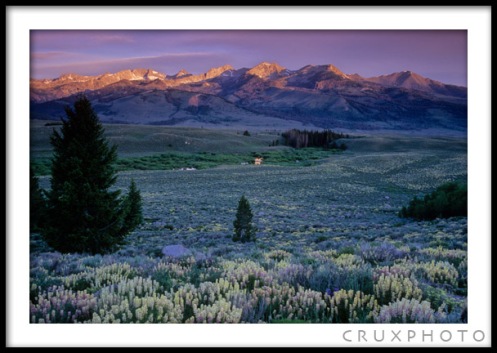 Sunrise in Copper Basin, ID.  Copyright Nate Young and Crux Photo.